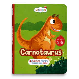 Lil Legends Padded Board Book for Kids | I am a Carnotaurus | Illustrated Dinosaur Book for Toddlers | Durable Early Learning Picture Book | Age 2-5 Years | Padded Cover Edition