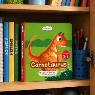 Lil Legends Padded Board Book for Kids | I am a Carnotaurus | Illustrated Dinosaur Book for Toddlers | Durable Early Learning Picture Book | Age 2-5 Years | Padded Cover Edition
