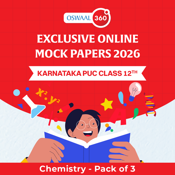 Karnataka PUC Class 12th Chemistry | Exclusive Online Mock Papers 2026 - Pack of 3