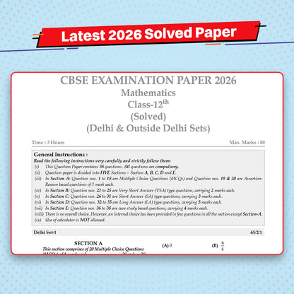 CBSE 10 Previous Years Papers Mathematics Class 12 | Year-wise (2017-2026) | Latest Syllabus April 2026 | NCERT & Competency-Based Questions | For 2027 Exam | Oswaal AI