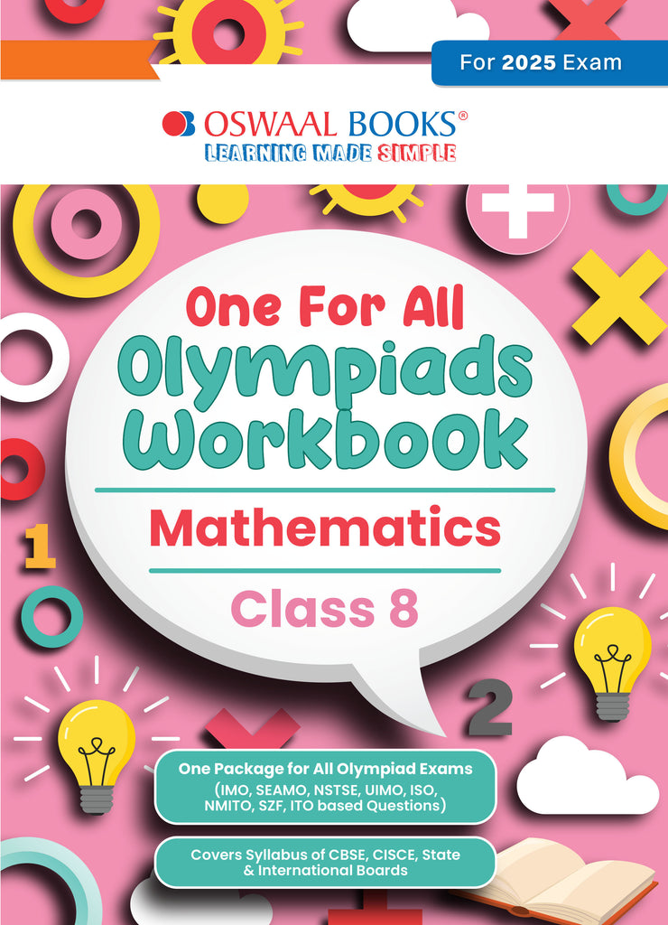 One for All Olympiads Workbook Class 8 Mathematics For 2025 Exam