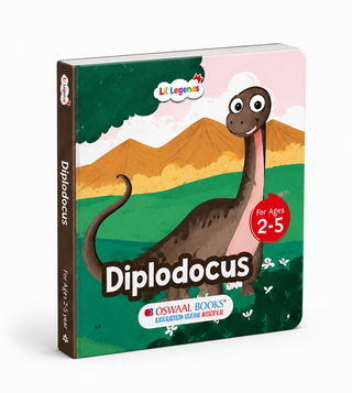 Lil Legends Padded Board Book for Kids | I am a Diplodocus | Illustrated Dinosaur Book for Toddlers | Durable Early Learning Picture Book | Age 2-5 Years | Padded Cover Edition