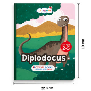 Lil Legends Padded Board Book for Kids | I am a Diplodocus | Illustrated Dinosaur Book for Toddlers | Durable Early Learning Picture Book | Age 2-5 Years | Padded Cover Edition