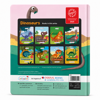 Lil Legends Padded Board Book for Kids | I am a Diplodocus | Illustrated Dinosaur Book for Toddlers | Durable Early Learning Picture Book | Age 2-5 Years | Padded Cover Edition