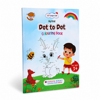 Lil Legends My First Dot to Dot Colouring Book for Kids | Connect the Dots, Colour and Fun Fact | Builds Number Skills, Counting and Focus | Fun Activity Workbook | For Nursery/LKG/UKG | Age 3+