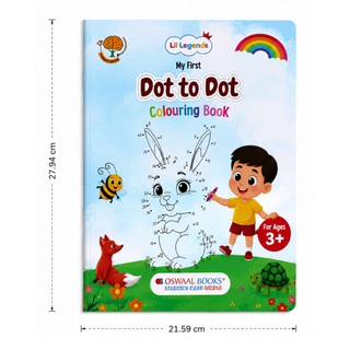 Lil Legends My First Dot to Dot Colouring Book for Kids | Connect the Dots, Colour and Fun Fact | Builds Number Skills, Counting and Focus | Fun Activity Workbook | For Nursery/LKG/UKG | Age 3+