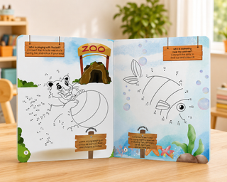 Lil Legends My First Dot to Dot Colouring Book for Kids | Connect the Dots, Colour and Fun Fact | Builds Number Skills, Counting and Focus | Fun Activity Workbook | For Nursery/LKG/UKG | Age 3+