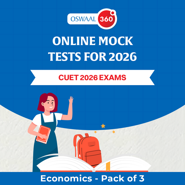 Oswaal CUET - Economics - Exclusive Online Mock Tests For 2026 Exams - Pack of 3