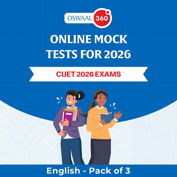 Oswaal CUET - English - Exclusive Online Mock Tests For 2026 Exams - Pack of 3