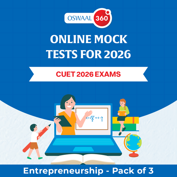 Oswaal CUET - Entrepreneurship - Exclusive Online Mock Tests For 2026 Exams - Pack of 3