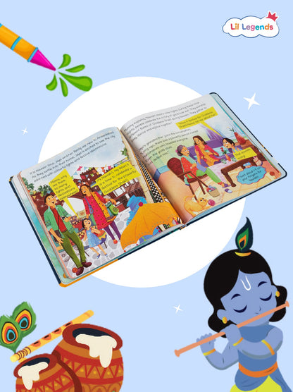 Festival of India Story Book for Kids â€“ Illustrated Short Stories on Holi, Eid, Diwali, and More | Colourful Bedtime Book for Ages 3â€“7 | Learn Indian Culture Through Stories - Oswaal Books