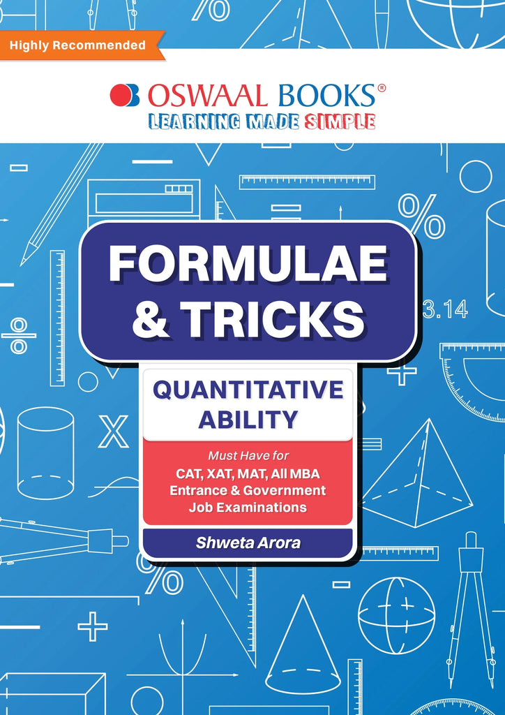 Formulae & Tricks Quantitative Ability Book For CAT | XAT | MAT | Entrance & Government Job (MBA Exam) Oswaal Books and Learning Private Limited