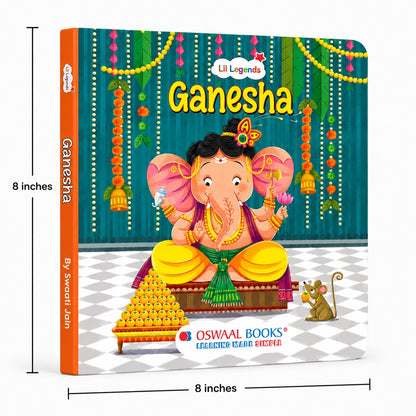 Lil Legends My Little Board Book of Mythological Tales of Lord Ganesha for Kids Age 3+ Years | Enchanting Indian Stories with Colourful Illustrations | Hindu Mythology Picture Book