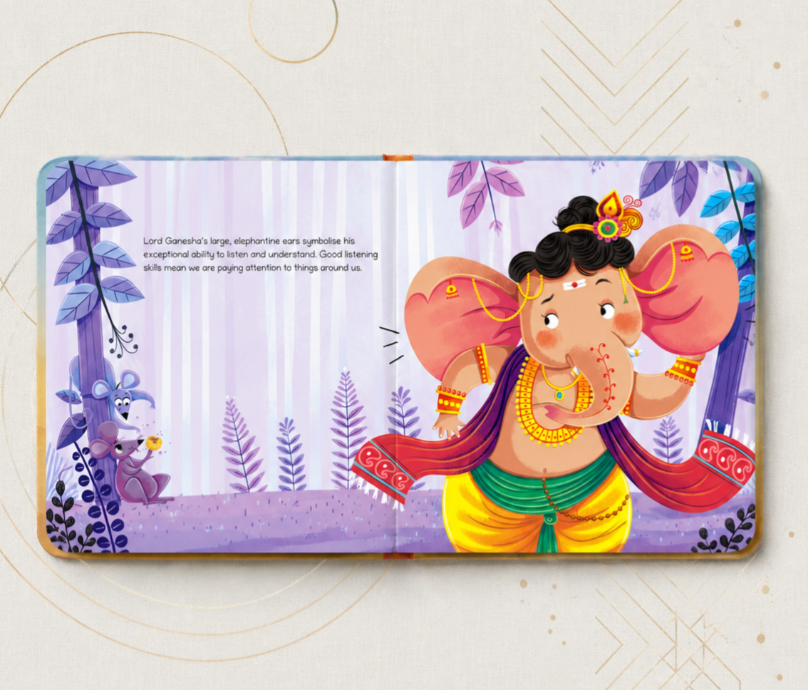 Lil Legends My Little Board Book of Mythological Tales of Lord Ganesha for Kids Age 3+ Years | Enchanting Indian Stories with Colourful Illustrations | Hindu Mythology Picture Book