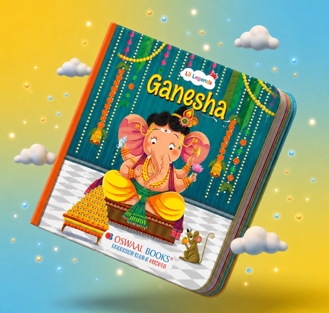 Lil Legends My Little Board Book of Mythological Tales of Lord Ganesha for Kids Age 3+ Years | Enchanting Indian Stories with Colourful Illustrations | Hindu Mythology Picture Book