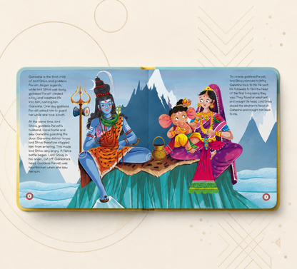 Lil Legends My Little Board Book of Mythological Tales of Lord Ganesha for Kids Age 3+ Years | Enchanting Indian Stories with Colourful Illustrations | Hindu Mythology Picture Book