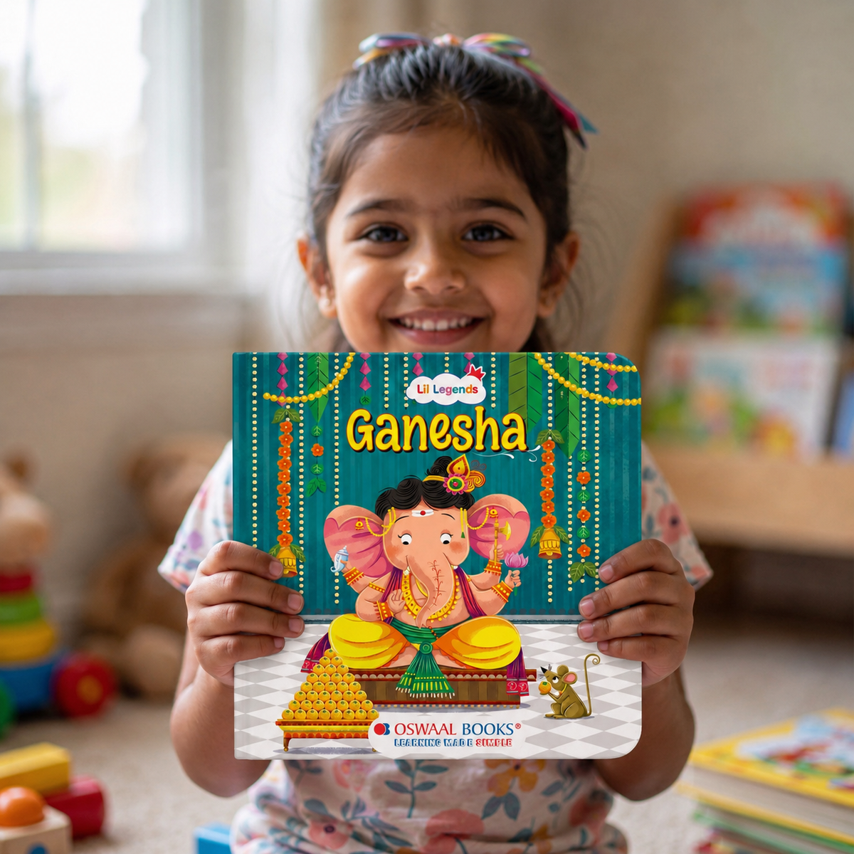 Lil Legends My Little Board Book of Mythological Tales of Lord Ganesha for Kids Age 3+ Years | Enchanting Indian Stories with Colourful Illustrations | Hindu Mythology Picture Book