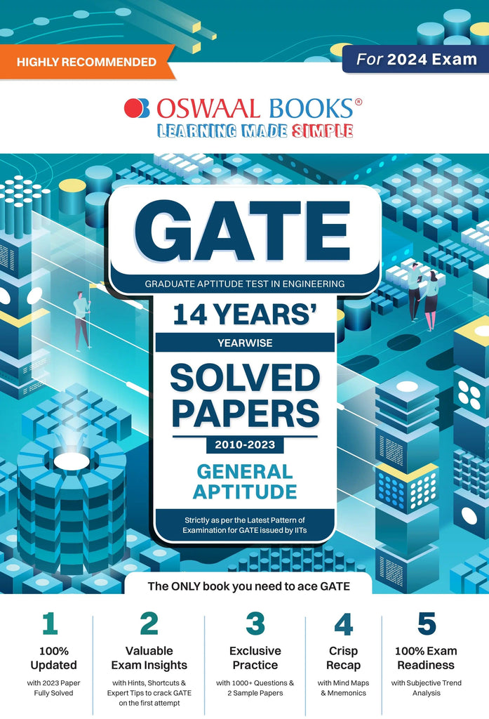 GATE 14 Years' Yearwise Solved Papers 2010-2023 (For 2024 Exam) General Aptitude 
