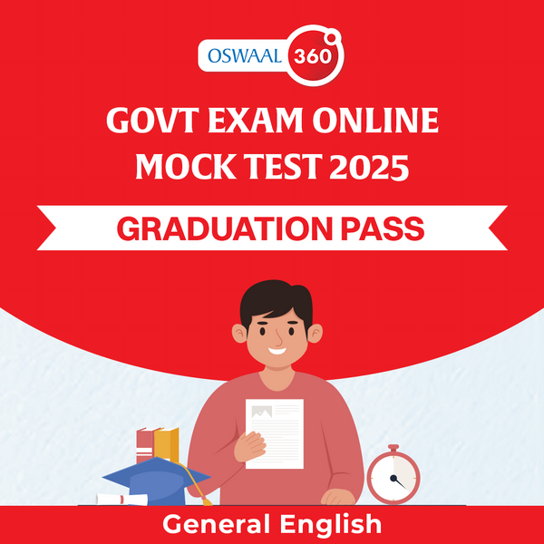 Govt Exam General English Online Mock Test | Graduation Pass | For 2025 Exam