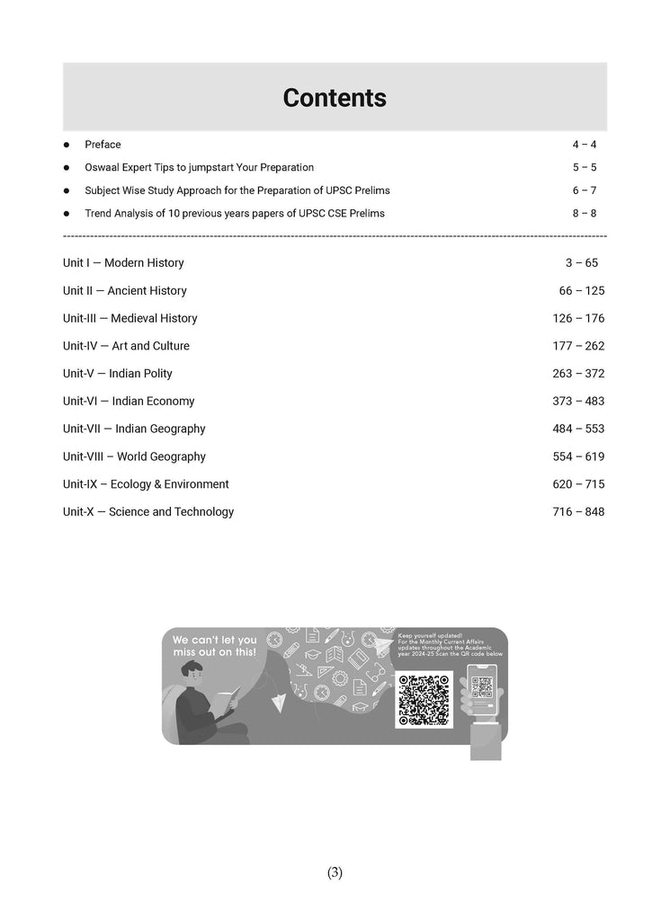 General Studies Manual for UPSC CSE Prelim Examination |  GS Book English Medium - Latest Edition Oswaal Books and Learning Private Limited