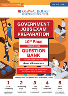 Government Exams Question Bank 10th Pass | General Awareness | for 2024 Exam Oswaal Books and Learning Private Limited