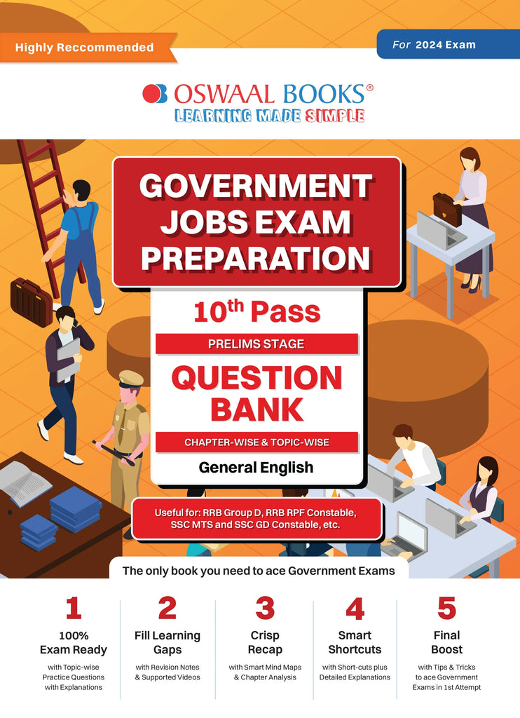Government Exams Question Bank 10th Pass | General English | for 2024 Exam Oswaal Books and Learning Private Limited