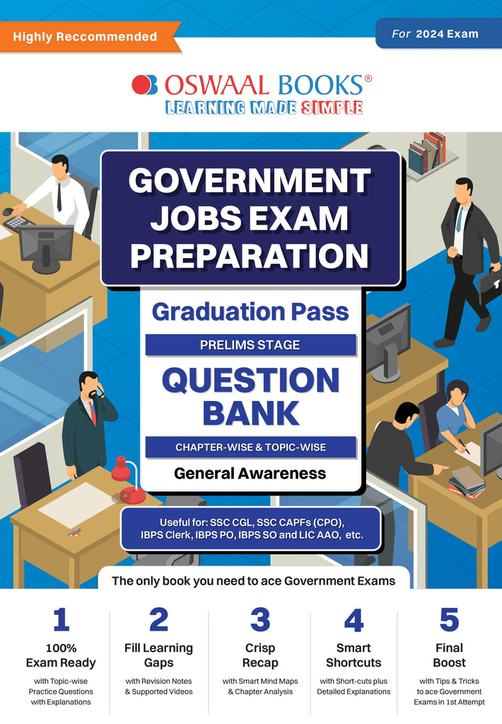 Government Exams Question Bank Graduation Pass | General Awareness | for 2024 Exam Oswaal Books and Learning Private Limited