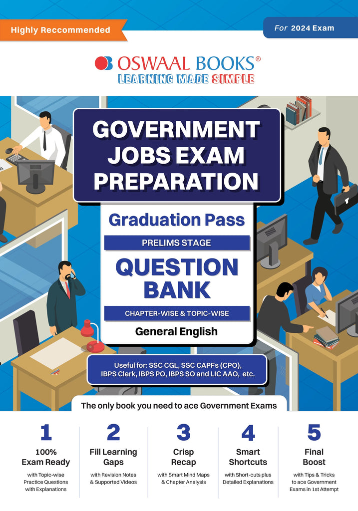 Government Exams Question Bank Graduation Pass | General English | for
– Oswaal Books and Learning Pvt Ltd