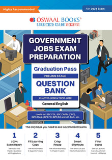 Government Exams Question Bank Graduation Pass | General English | for 2024 Exam Oswaal Books and Learning Private Limited