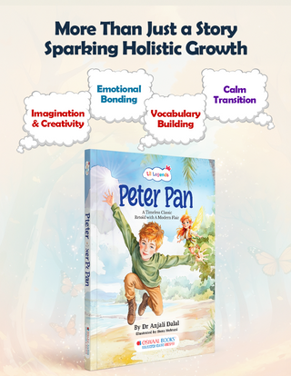 Lil Legends Re-Imagined Classics for Kids | Peter Pan | Illustrated Classic Story Book | Vocabulary, Imagination & Moral Values | Picture Book | Age 7+ Years | Paperback Edition