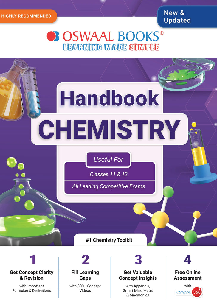 Handbook of Chemistry Class 11 & 12 | Must Have for JEE / NEET / Engineering & Medical Entrance Exams - Oswaal Books and Learning Pvt Ltd