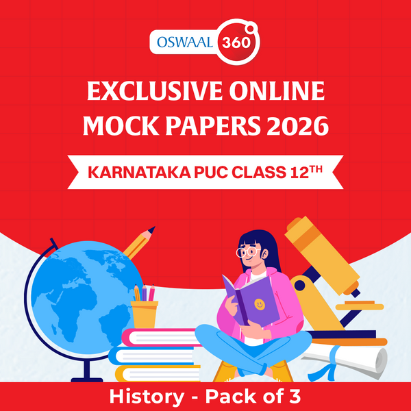Karnataka PUC Class 12th History | Exclusive Online Mock Papers 2026 - Pack of 3