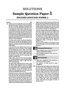 ICSE 10 Sample Question Papers Class 9 English-1 For Board Exam 2024 (Based On The Latest CISCE/Oswaal ICSE Specimen Paper)