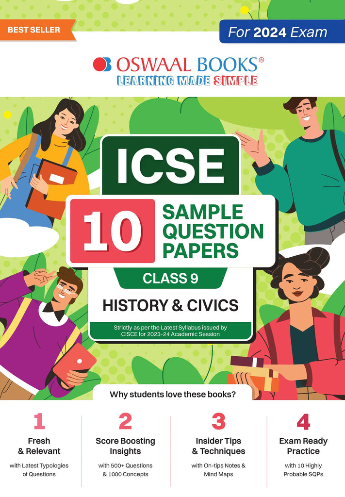 ICSE 10 Sample Question Papers Class 9 History & Civics For Board Exam 2024 (Based On The Latest CISCE/Oswaal ICSE Specimen Paper)