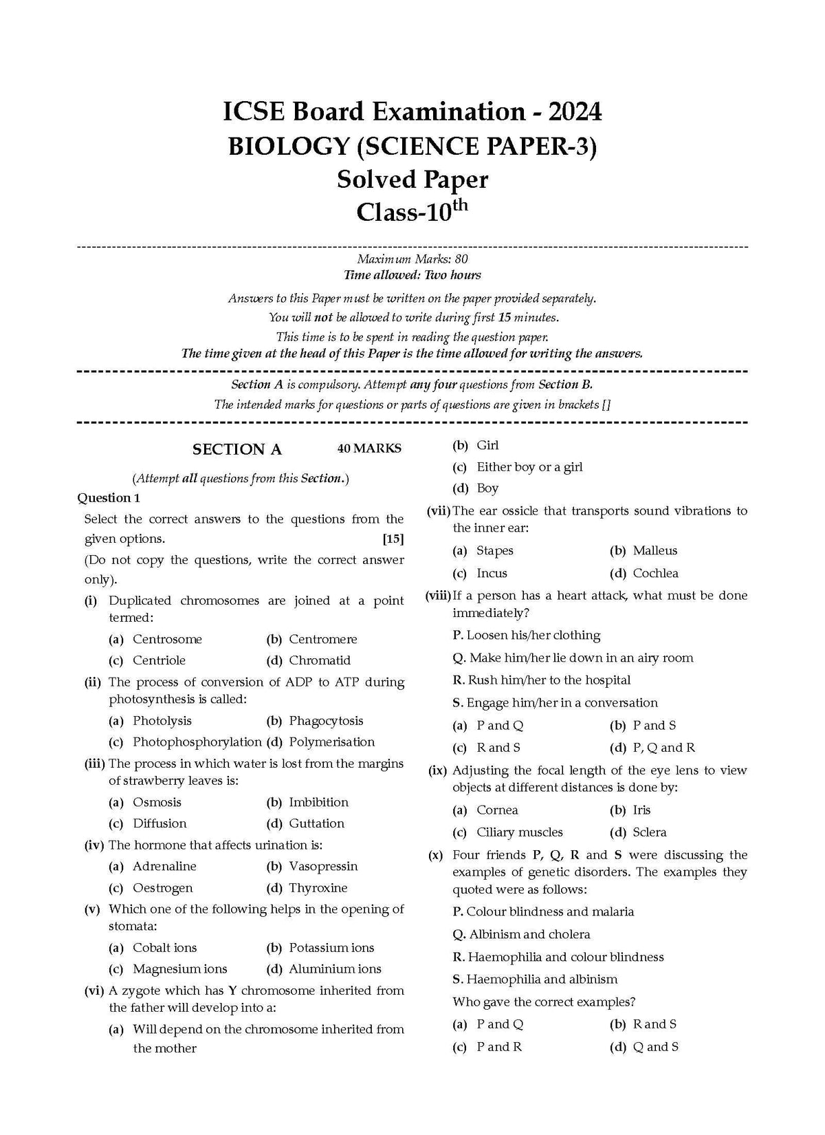 ICSE 5 Previous Year Solved Papers Class-10 | Yearwise 2018-2024  (Physics, Chemistry, Maths, Biology, History, civics, Geography, Hindi, English 1, English 2) For 2025 Board Exam - Oswaal Books