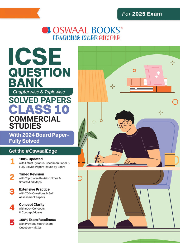 ICSE Question Bank Chapter-wise Topic-wise Class 10 Commercial Studies | For 2025 Board Exams Oswaal Books and Learning Private Limited