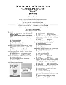 ICSE Question Bank Chapter-wise Topic-wise Class 10 Commercial Studies | For 2025 Board Exams Oswaal Books and Learning Private Limited