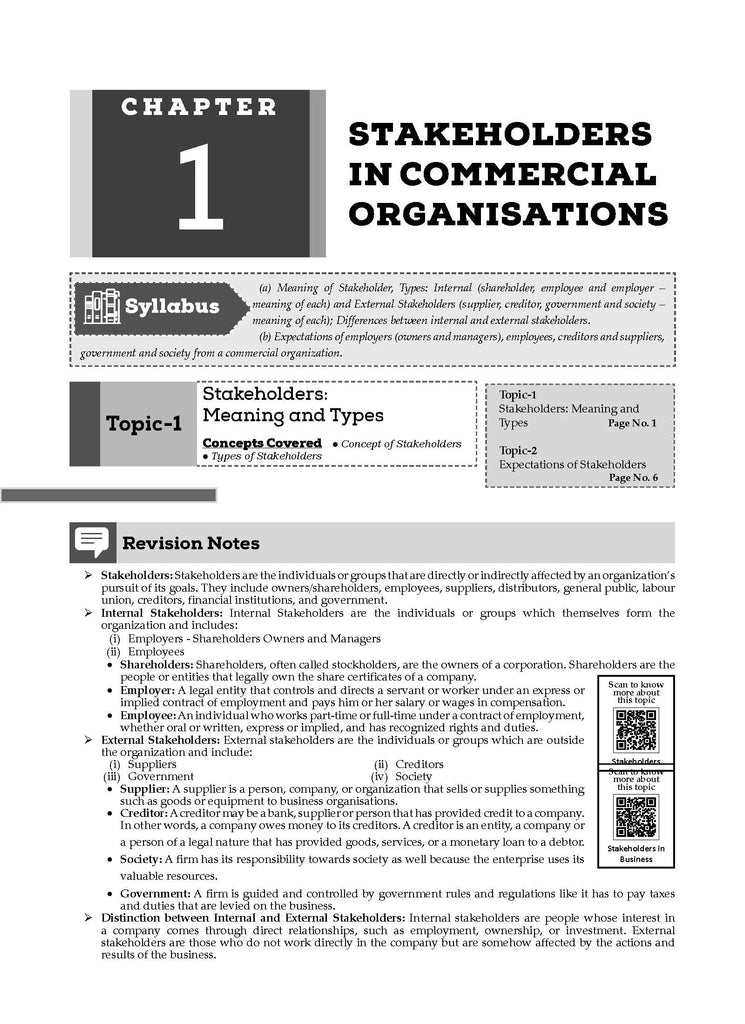 ICSE Question Bank Chapter-wise Topic-wise Class 10 Commercial Studies | For 2025 Board Exams Oswaal Books and Learning Private Limited