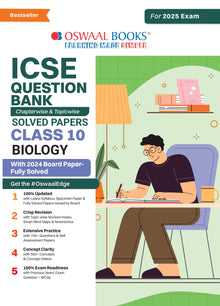 ICSE Question Bank Class 10 Biology | Chapterwise | Topicwise | Solved Papers | For 2025 Board Exams Oswaal Books and Learning Private Limited
