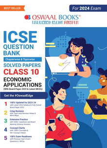 ICSE Question Bank Class 10 Economic Applications Book (2024 Exam) 