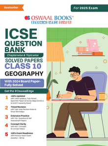 ICSE Question Bank Class 10 Geography | Chapterwise | Topicwise | Solved Papers | For 2025 Board Exams Oswaal Books and Learning Private Limited