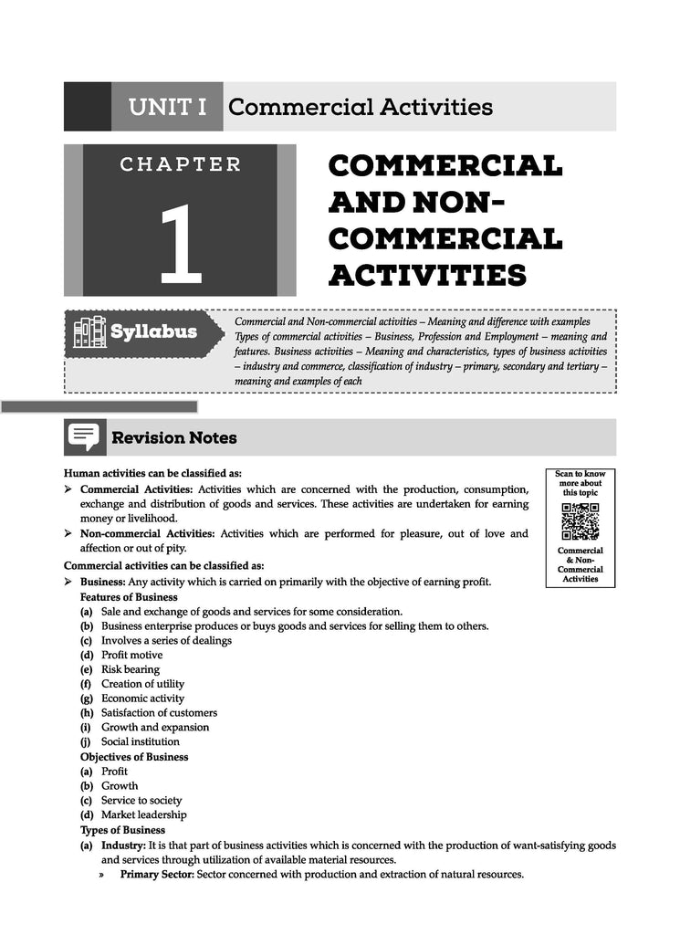 ICSE Question Bank Class 9 Commercial Studies Book (2024 Exam)