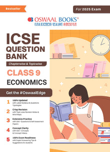 ICSE Question Bank Class 9 Economics | Chapterwise | Topicwise  | Solved Papers  | For 2025 Exams Oswaal Books and Learning Private Limited
