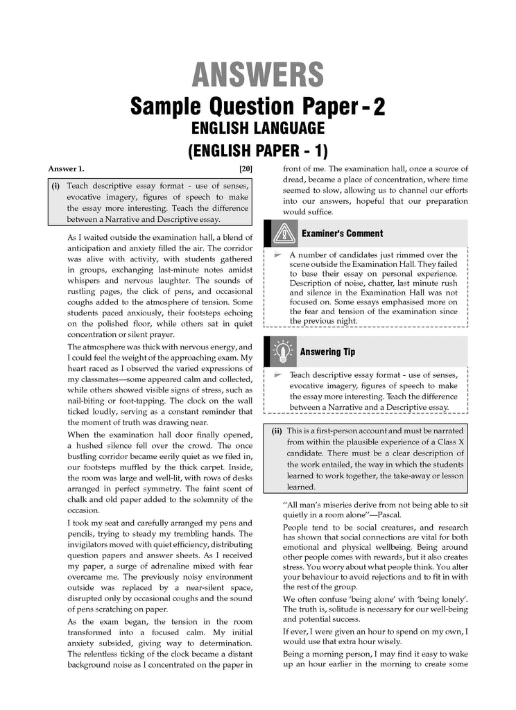 ICSE 10 Sample Question Papers Class 10 (Set of 6 Books) Physics, Chemistry, Biology, Maths, English Paper 1 & 2 For 2025 Board Exam (Based On The Latest CISCE/ICSE Specimen Paper) Oswaal Books and Learning Private Limited