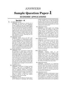 ICSE 10 Sample Question Papers Class 10 Economic Applications For Board Exam 2024 (Based On The Latest CISCE/ ICSE Specimen Paper) - Oswaal Books and Learning Pvt Ltd