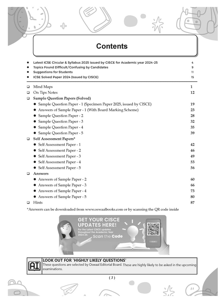 ICSE | 10 Sample Question Papers | Class 10 | Economics (For 2025 Exam) Oswaal Books and Learning Private Limited