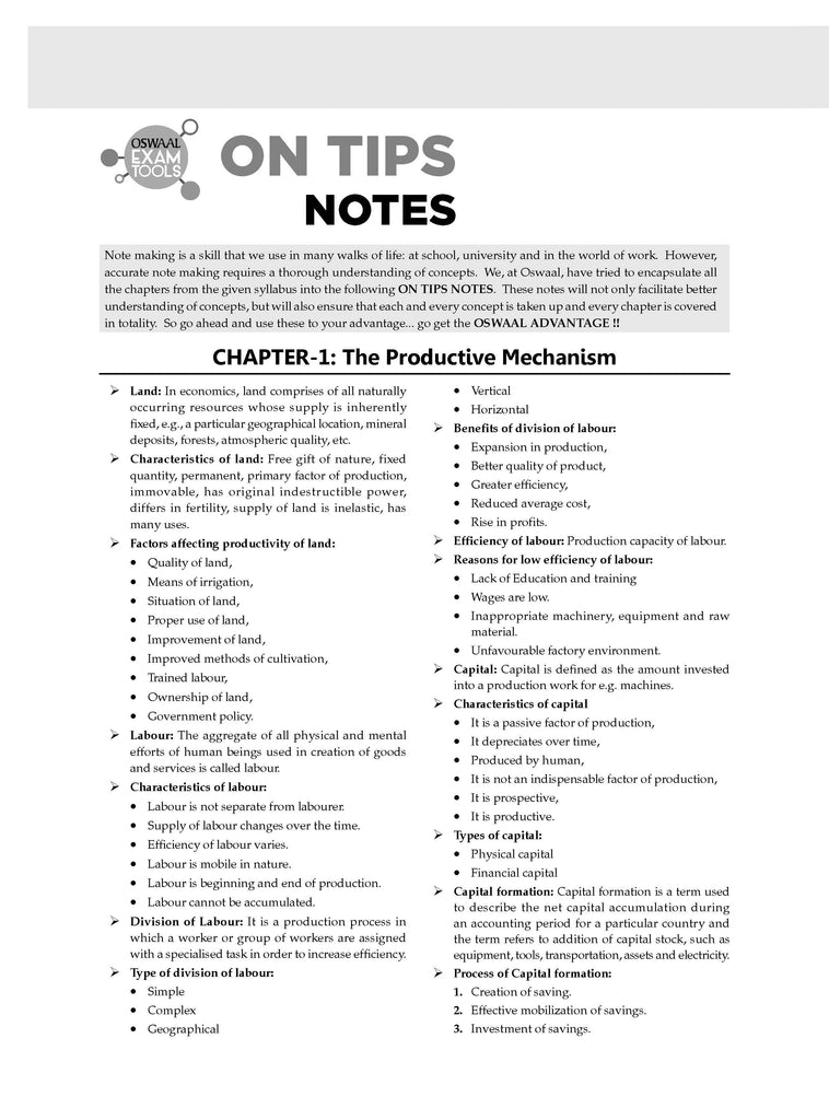 ICSE | 10 Sample Question Papers | Class 10 | Economics (For 2025 Exam) Oswaal Books and Learning Private Limited