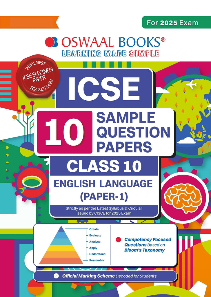 ICSE | 10 Sample Question Papers | Class 10 | English-1 (For 2025 Exam) Oswaal Books and Learning Private Limited