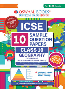 ICSE | 10 Sample Question Papers | Class 10 | Geography (For 2025 Exam) Oswaal Books