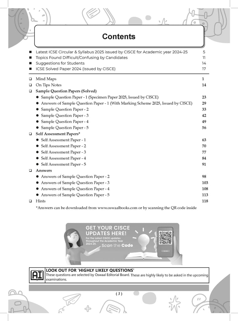 ICSE | 10 Sample Question Papers | Class 10 | Physics (For 2025 Exam) Oswaal Books and Learning Private Limited